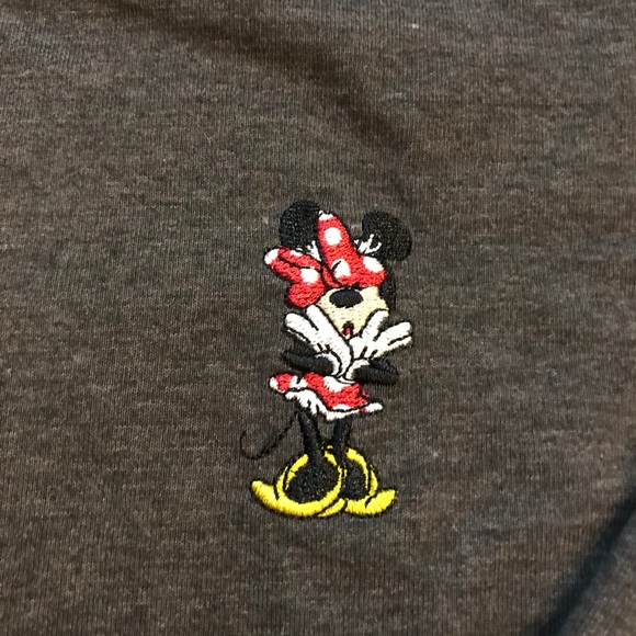 2X Minnie Mouse Long Sleeve Crop Top - Picture 3 of 4